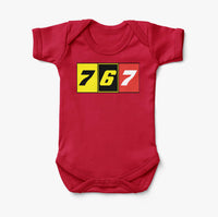 Thumbnail for Flat Colourful 767 Designed Baby Bodysuits