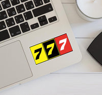 Thumbnail for Flat Colourful 777 Designed Stickers