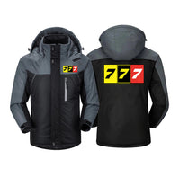 Thumbnail for Flat Colourful 777 Designed Thick Winter Jackets