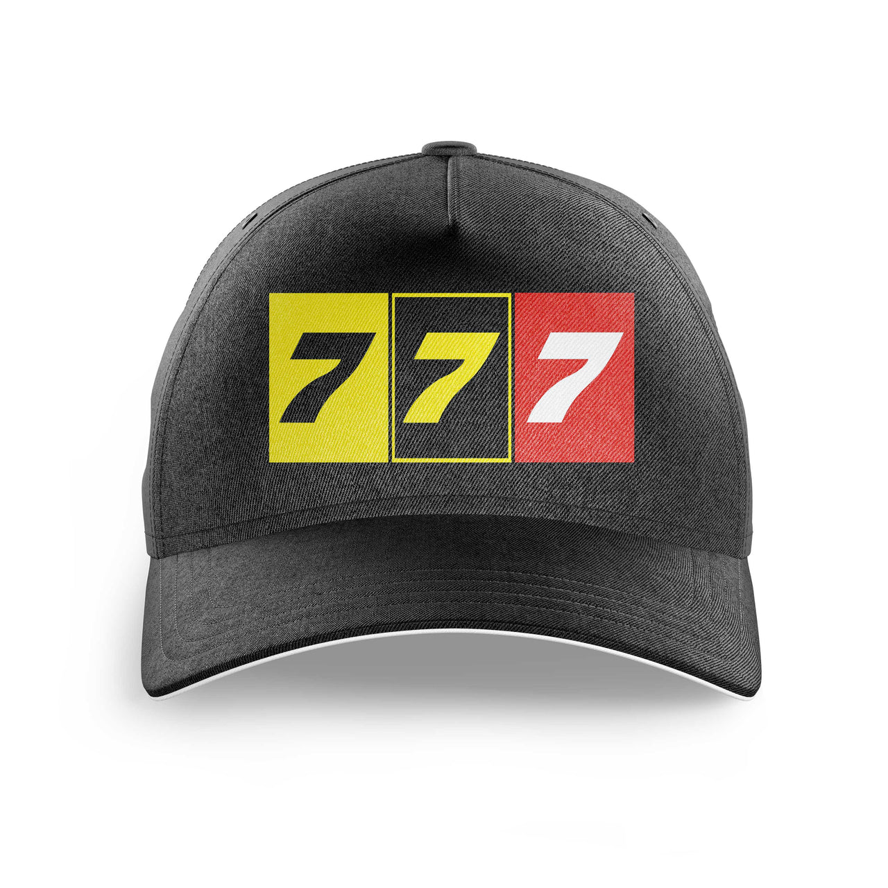 Flat Colourful 777 Printed Hats