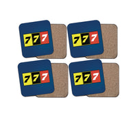Thumbnail for Flat Colourful 777 Designed Coasters