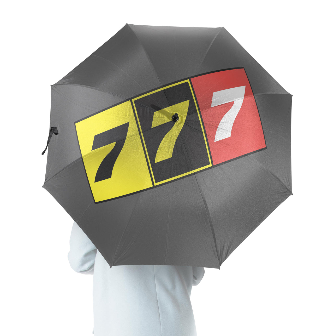 Flat Colourful 777 Designed Umbrella