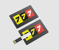Thumbnail for Flat Colourful 777 Designed USB Cards