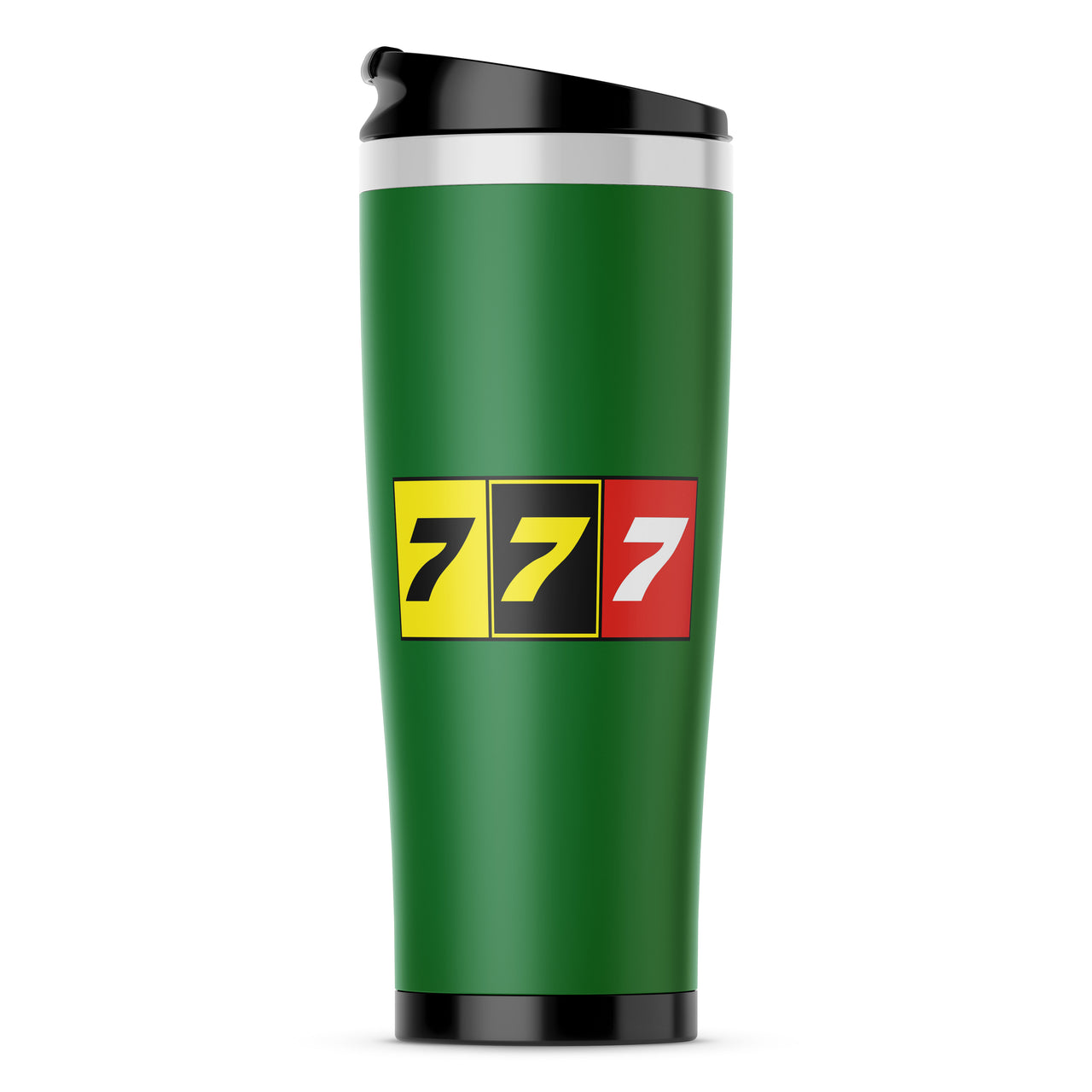 Flat Colourful 777 Designed Stainless Steel Travel Mugs