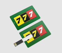 Thumbnail for Flat Colourful 777 Designed USB Cards