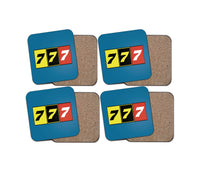 Thumbnail for Flat Colourful 777 Designed Coasters