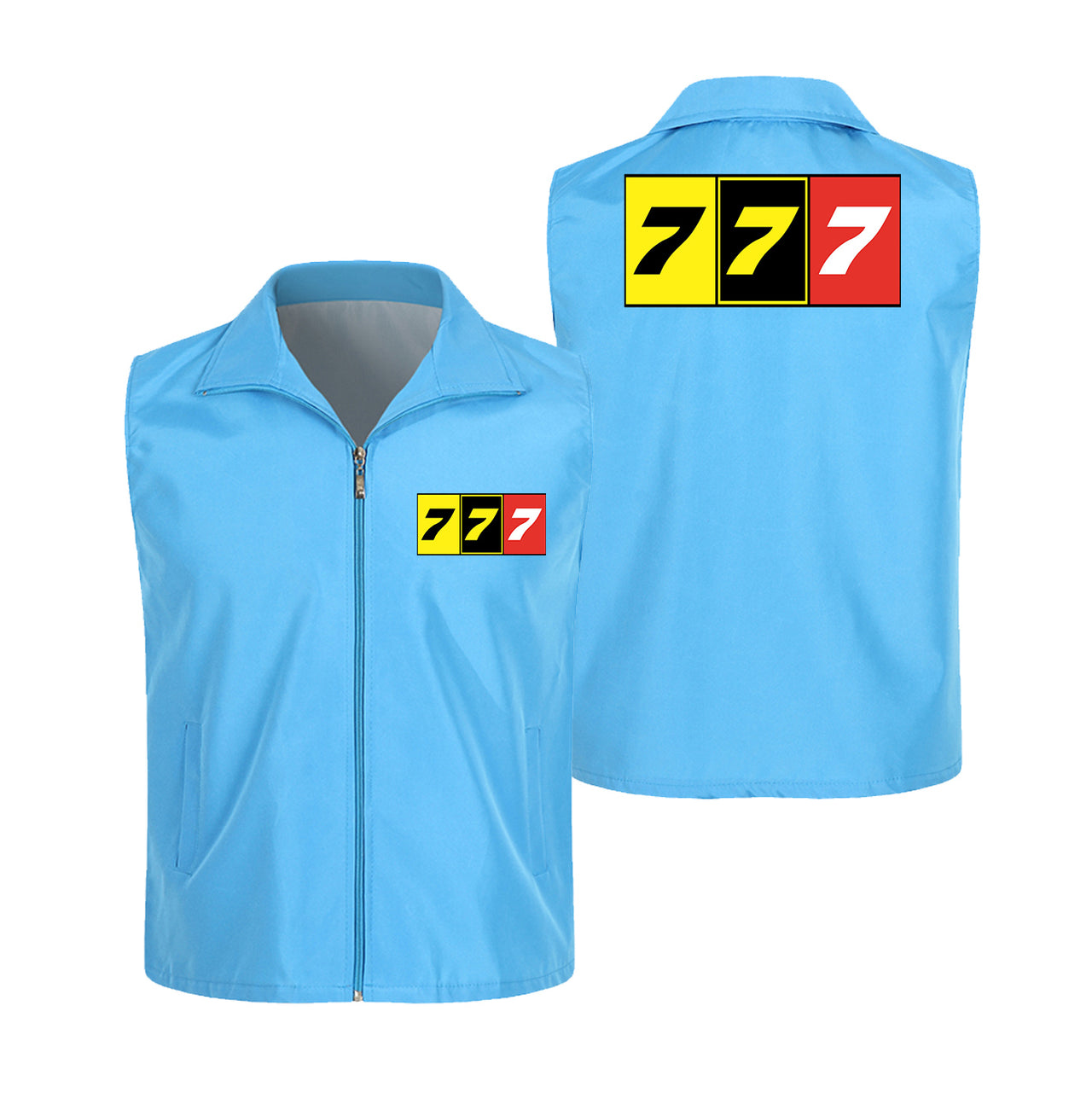 Flat Colourful 777 Designed Thin Style Vests