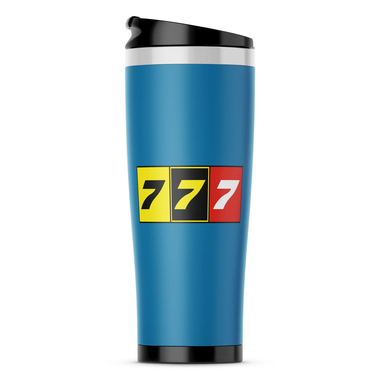 Flat Colourful 777 Designed Stainless Steel Travel Mugs
