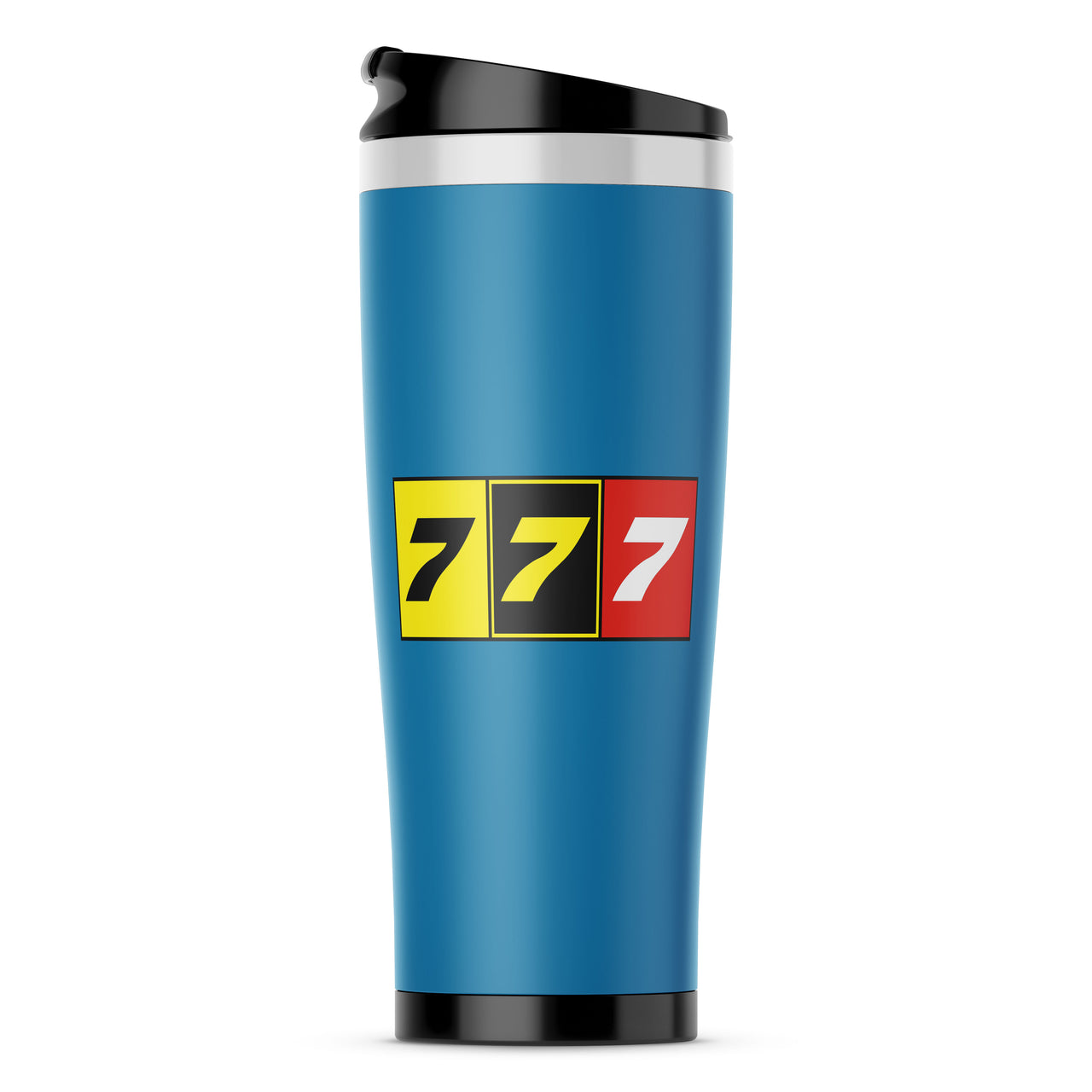 Flat Colourful 777 Designed Travel Mugs