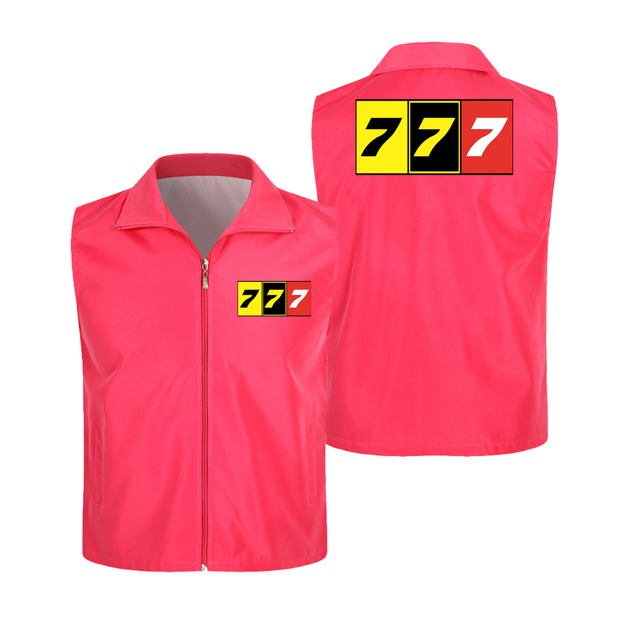Flat Colourful 777 Designed Thin Style Vests