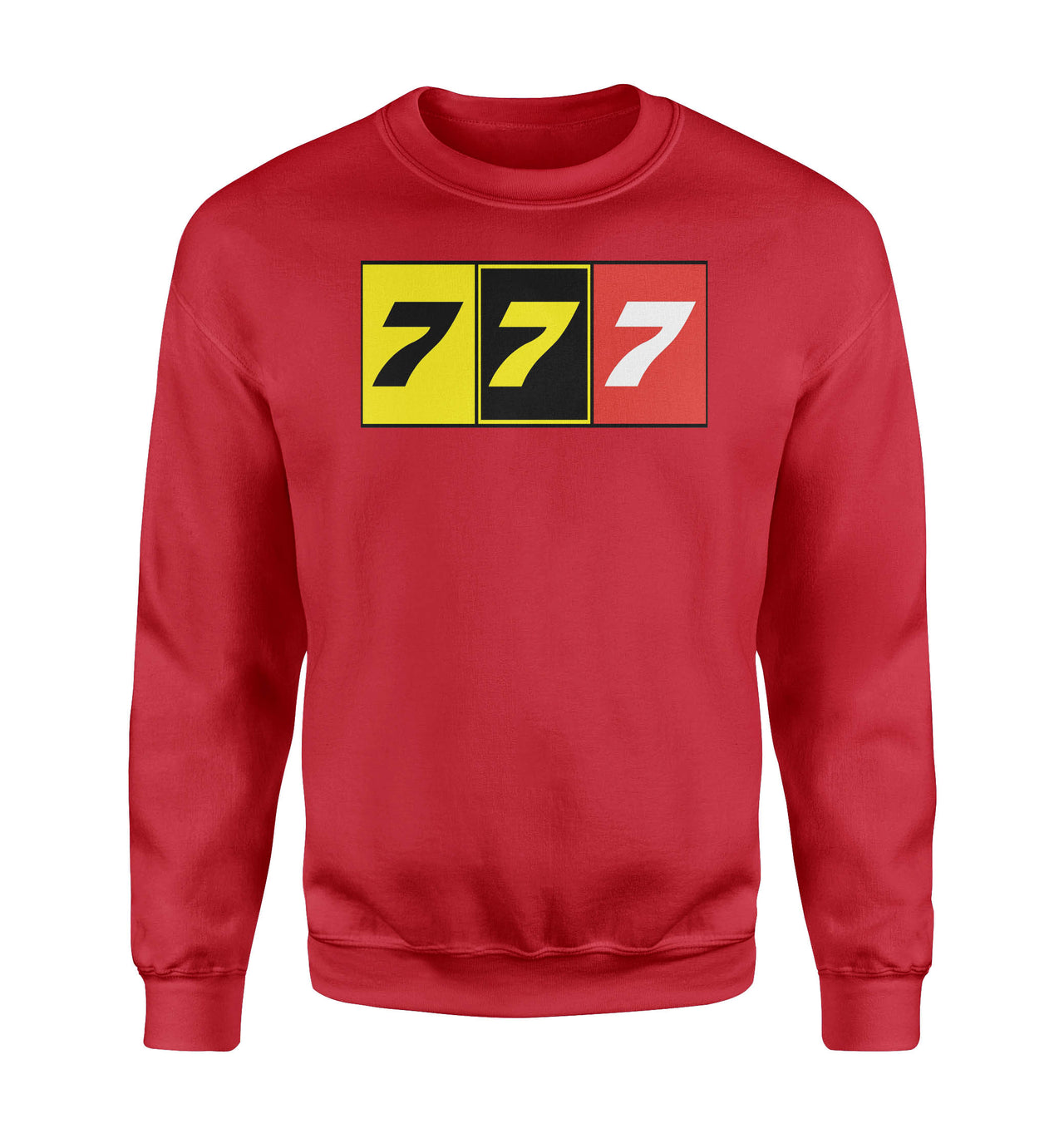 Flat Colourful 777 Designed Sweatshirts