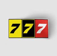 Thumbnail for Flat Colourful 777 Designed Stickers