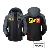 Thumbnail for Flat Colourful 787 Designed Thick Winter Jackets