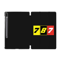 Thumbnail for Flat Colourful 787 Designed Samsung Tablet Cases