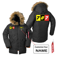 Thumbnail for Flat Colourful 787 Designed Parka Bomber Jackets