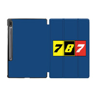 Thumbnail for Flat Colourful 787 Designed Samsung Tablet Cases