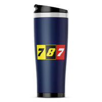 Thumbnail for Flat Colourful 787 Designed Stainless Steel Travel Mugs