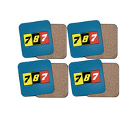 Thumbnail for Flat Colourful 787 Designed Coasters