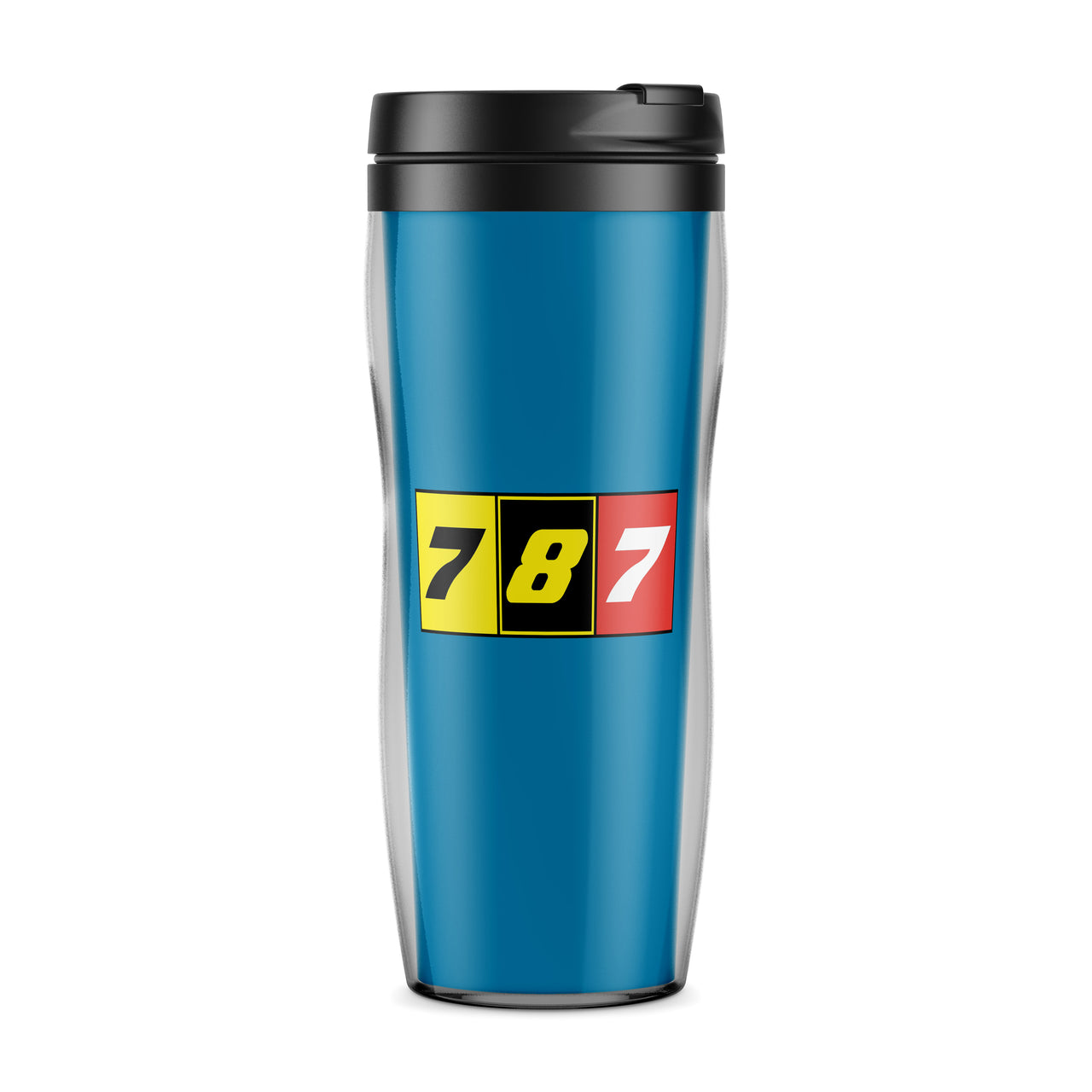 Flat Colourful 787 Designed Travel Mugs