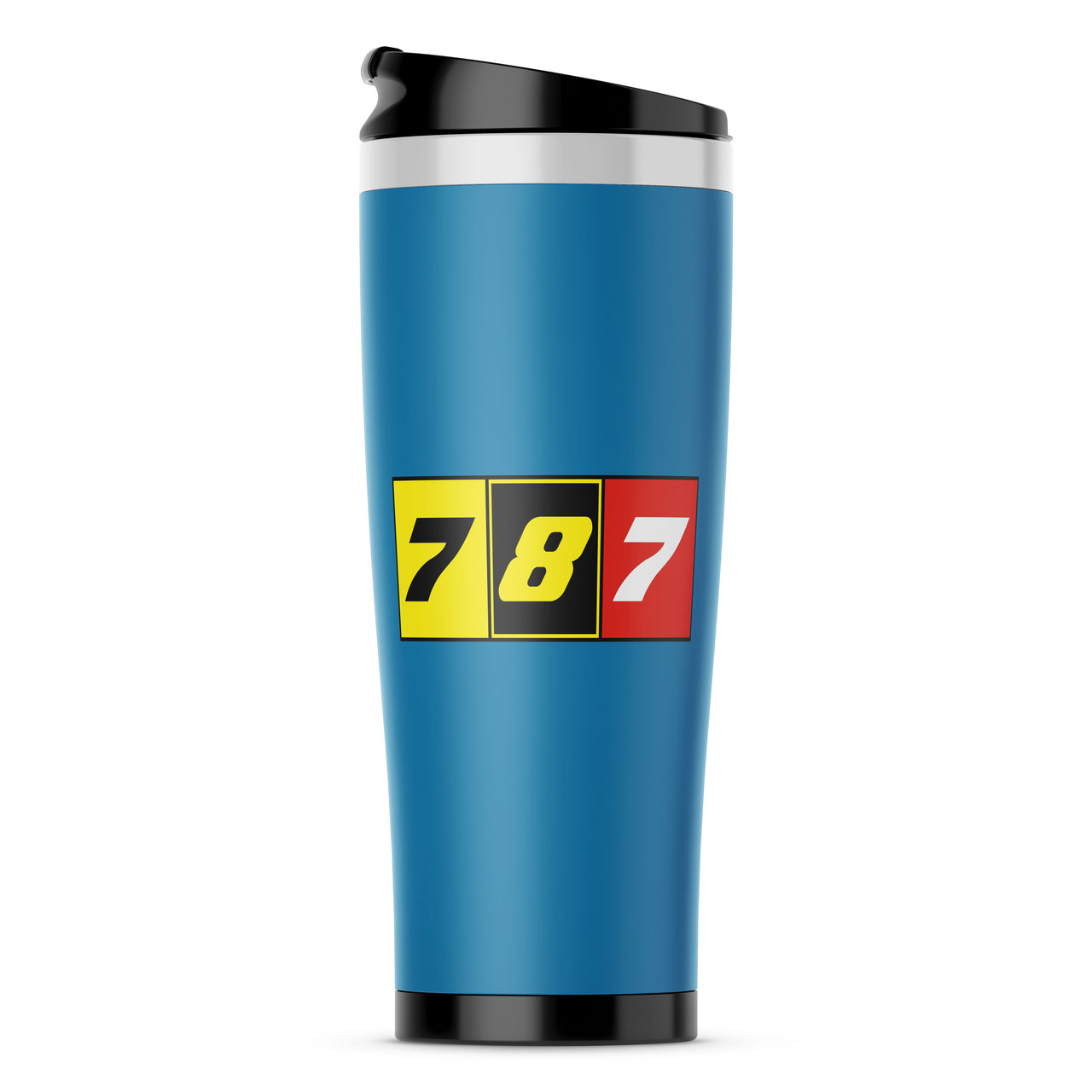 Flat Colourful 787 Designed Travel Mugs