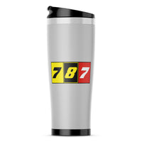 Thumbnail for Flat Colourful 787 Designed Stainless Steel Travel Mugs