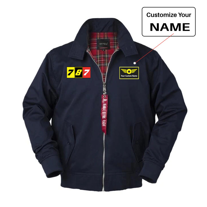 Flat Colourful 787 Designed Vintage Style Jackets
