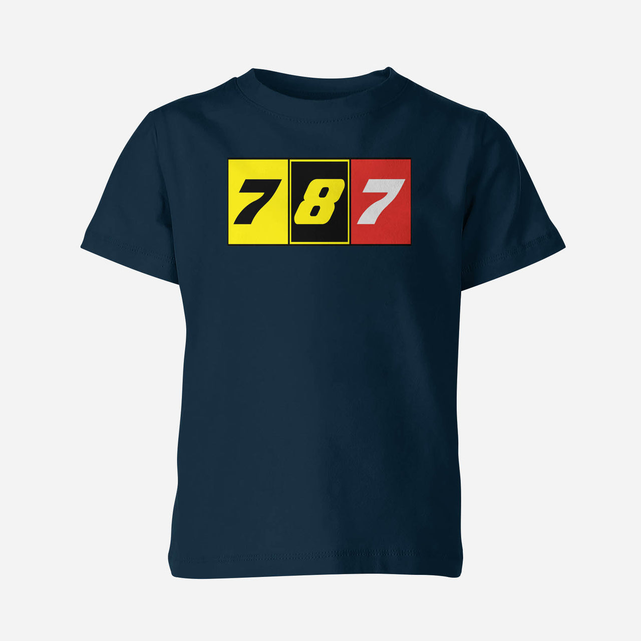 Flat Colourful 787 Designed Children T-Shirts