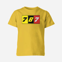 Thumbnail for Flat Colourful 787 Designed Children T-Shirts
