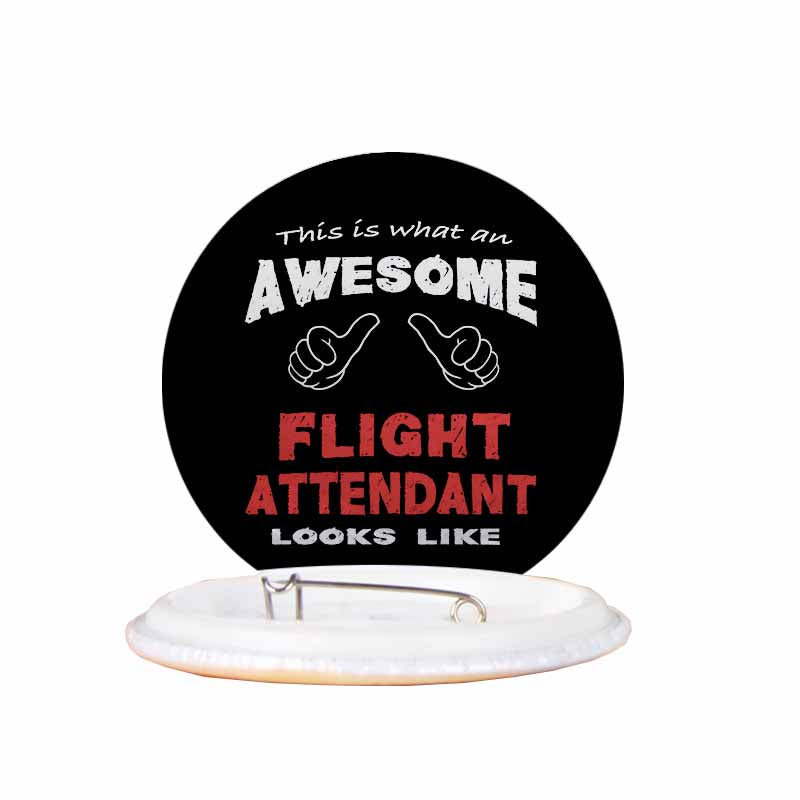 Flight Attendant Designed Pins