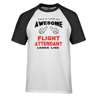 Thumbnail for This is What an Awesome Flight Attendant Looks Like Raglan T-Shirts