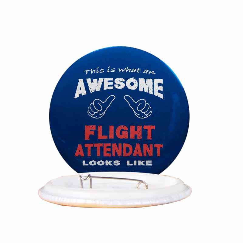 Flight Attendant Designed Pins