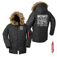 Thumbnail for Flight Attendant Label Designed Parka Bomber Jackets