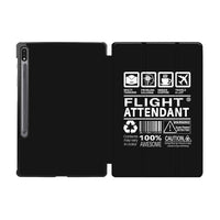 Thumbnail for Flight Attendant Label Designed Samsung Tablet Cases
