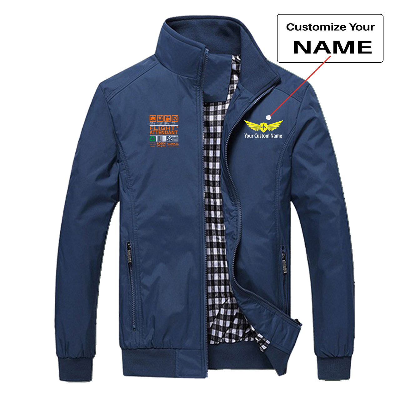 Flight Attendant Label Designed Stylish Jackets