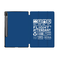 Thumbnail for Flight Attendant Label Designed Samsung Tablet Cases