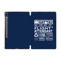 Thumbnail for Flight Attendant Label Designed Samsung Tablet Cases