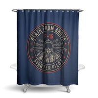 Thumbnail for Fighting Falcon F16 - Death From Above Designed Shower Curtains