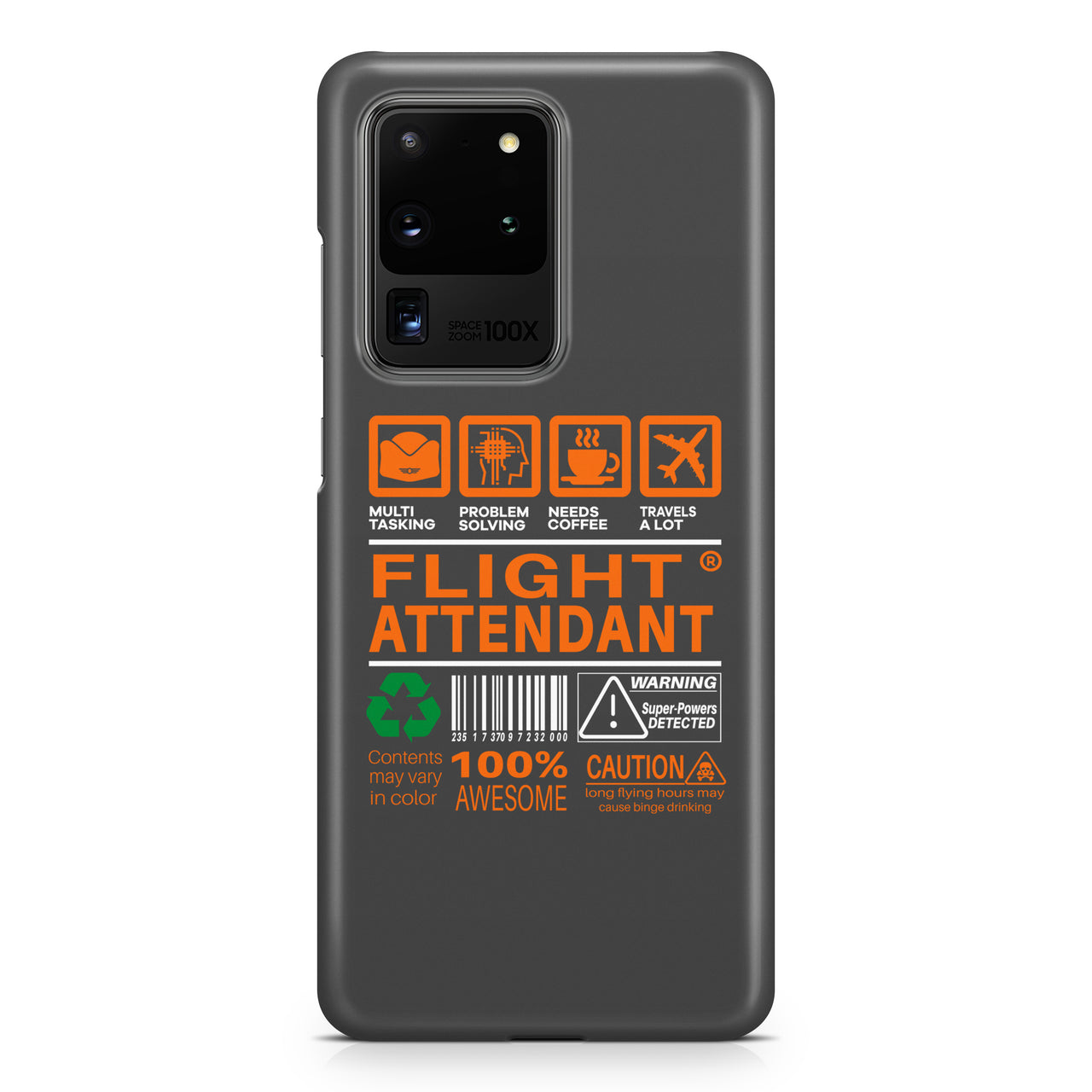 Flight Attendant Label Samsung S & Note Cases