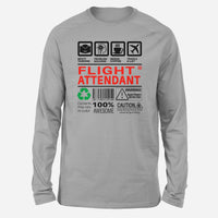 Thumbnail for Flight Attendant Label Designed Long-Sleeve T-Shirts