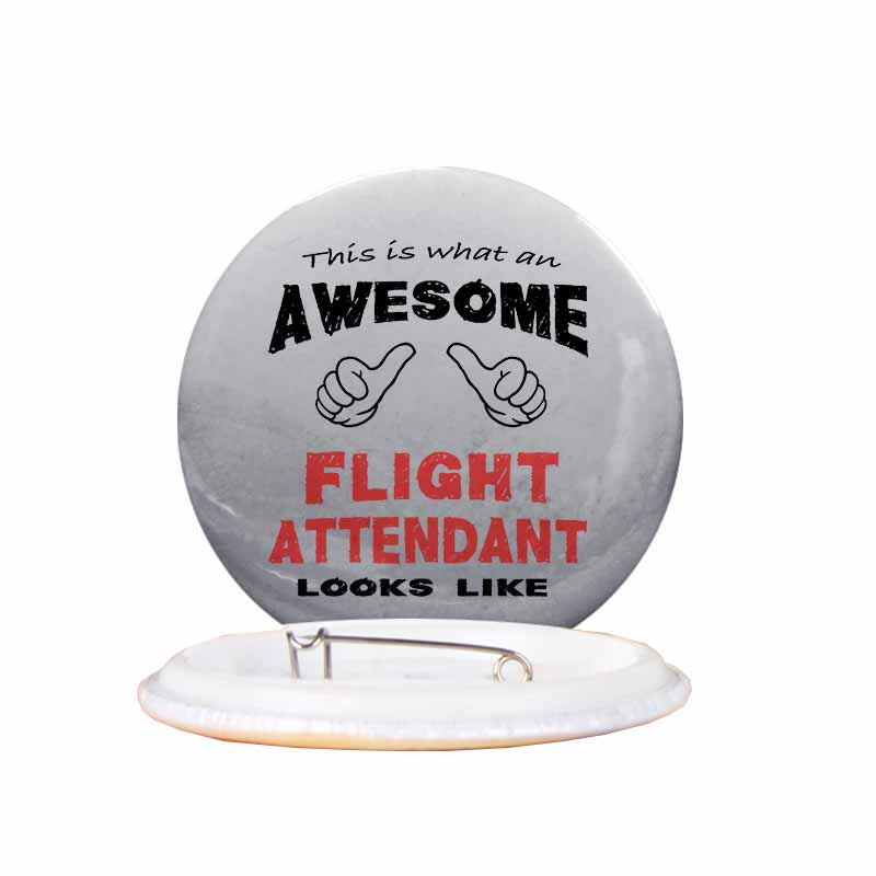 Flight Attendant Designed Pins