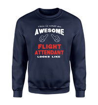 Thumbnail for This is What an Awesome Flight Attendant Looks Like Sweatshirts