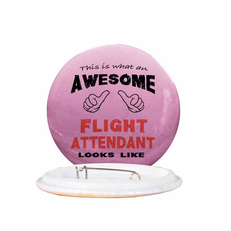 Flight Attendant Designed Pins