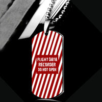 Thumbnail for Flight Data Recorder Do Not Open Designed Metal Necklaces