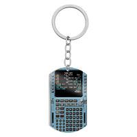 Thumbnail for Flight Management Designed Stainless Steel Key Chains (Double Side)