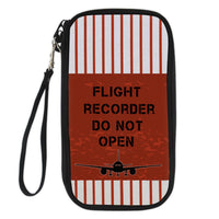 Thumbnail for Flight Recorder Do Not Open Designed Travel Cases & Wallets