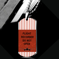 Thumbnail for Flight Recorder Do Not Open Designed Metal Necklaces