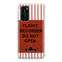 Thumbnail for Flight Recorder Do Not Open Designed Huawei Cases