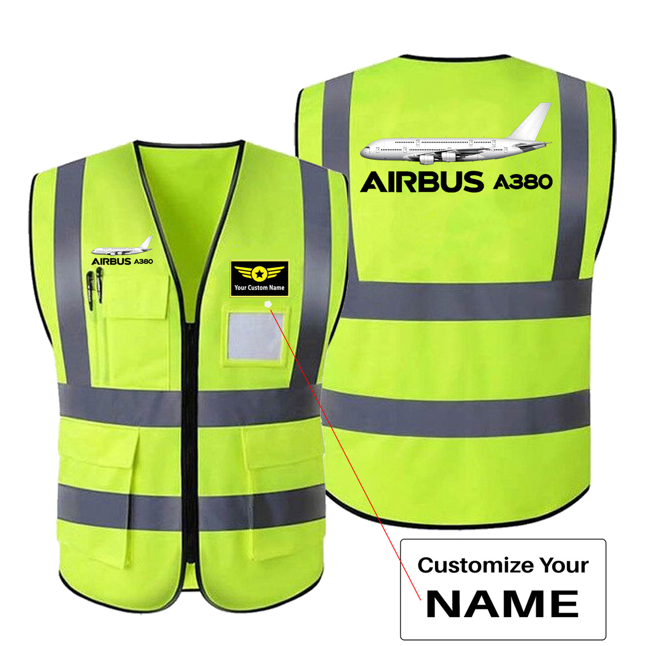 The Airbus A380 Designed Reflective Vests