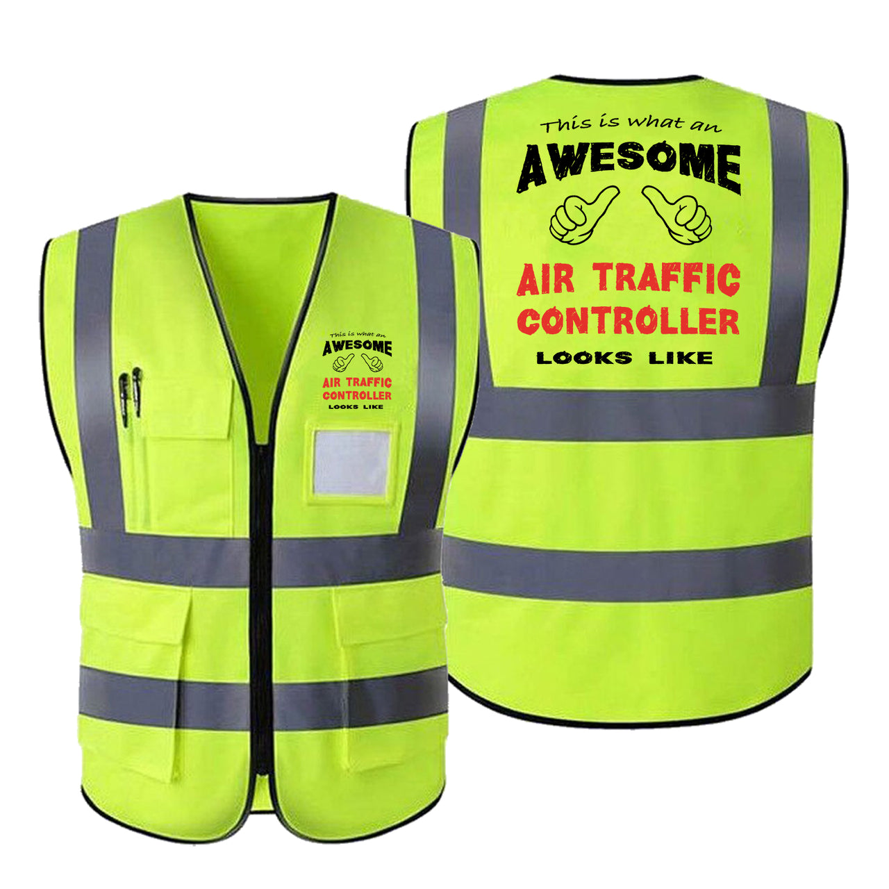 Air Traffic Controller Designed Reflective Vests