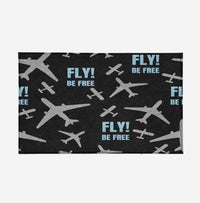 Thumbnail for Fly Be Free Black Designed Door Mats